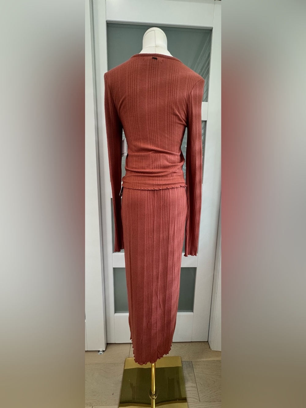 NWT 🔖 O’Neill Ribbed Top + Maxi Skirt Coordinating Outfit Size M - Picture 5 of 11